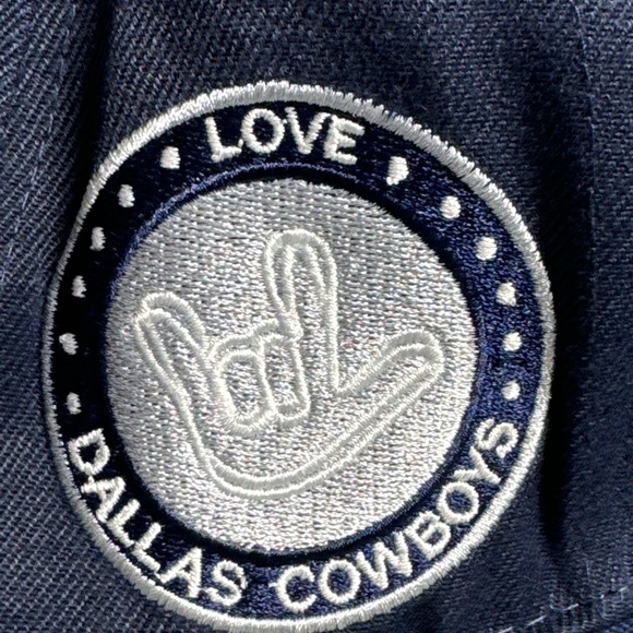 Dallas Cowboys SnapBack cap New Era Blue Love Patch Hat Star 9Fifty RARE club - Picture 2 of 7